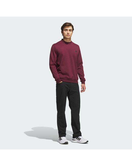 Adidas Red Ultimate365 Climawarm Crewneck Sweatshirt for men