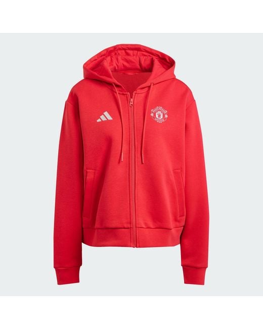 Adidas Red Manchester United Anthem Jacket