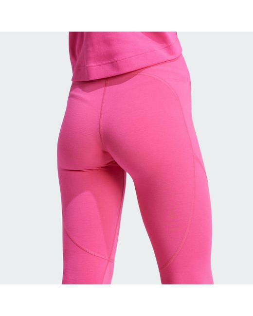 Leggings 7/8 da yoga by Stella McCartney di Adidas in Pink