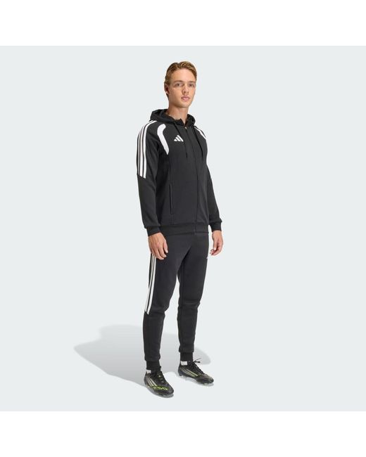 Adidas Black Tiro26 League Sweat Full Zip Hoodie for men