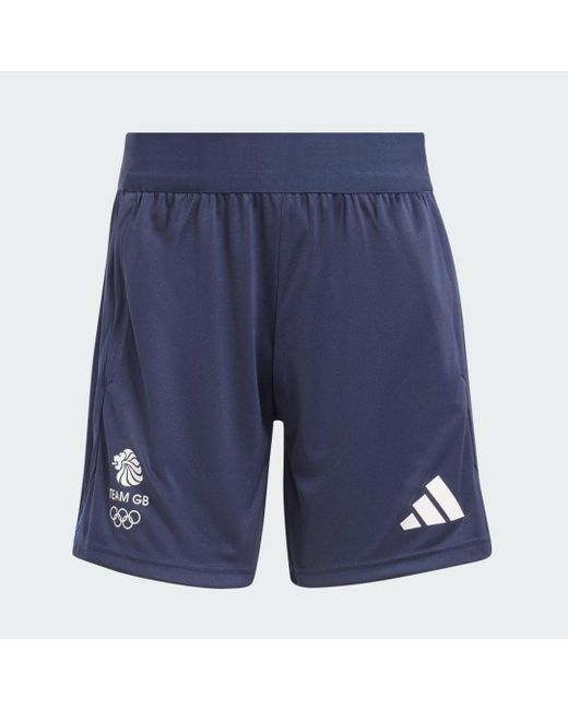 Adidas Blue Team Gb Training Shorts