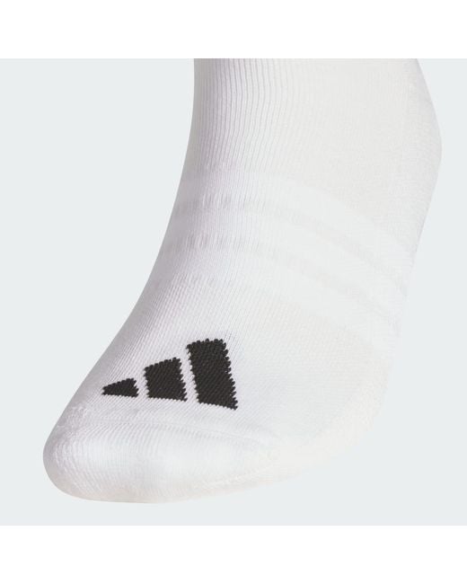 Adidas White Performance 3 Pk Ankle Socks