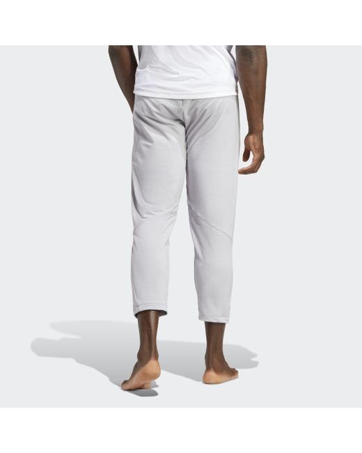 Adidas Originals Gray Designed For Training Yoga 7/8 Training Pants for men