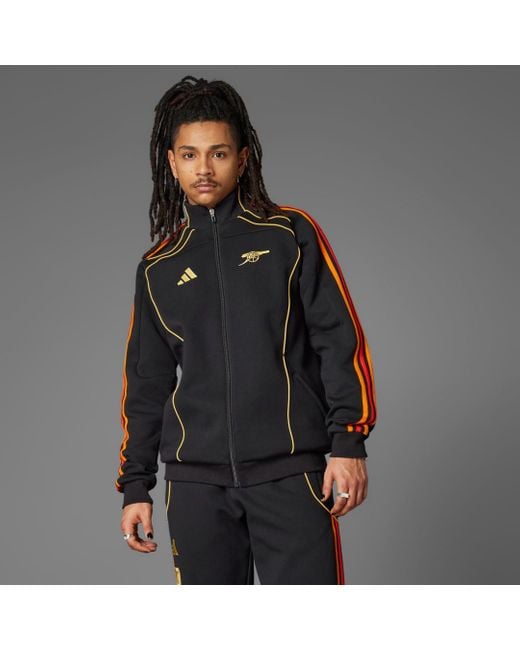 adidas Arsenal X Nts Ubp Doubleknit Track Top in Grey for Men