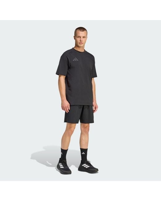 Adidas Black Tiro Travel T-Shirt for men