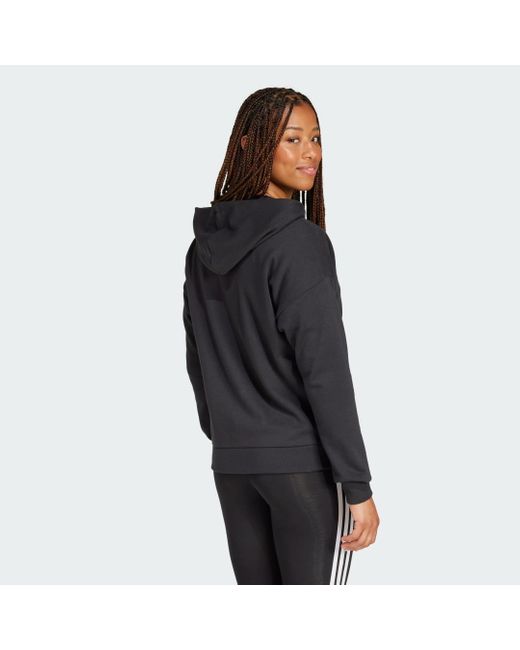 Adidas Black Kapuzensweatshirt W LIN FT FZ HD