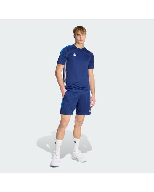 Adidas Blue Tiro 26 Essentials Shorts for men