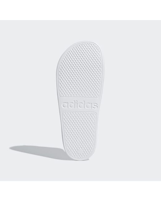 Adidas White Adilette Aqua Slides