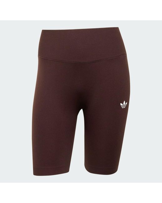 Adidas Brown Essentials Seamless Shorts 5 Inch