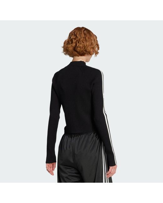 Giacca Da Allenamento Adicolor 3-Stripes Slim Knit di Adidas in Black