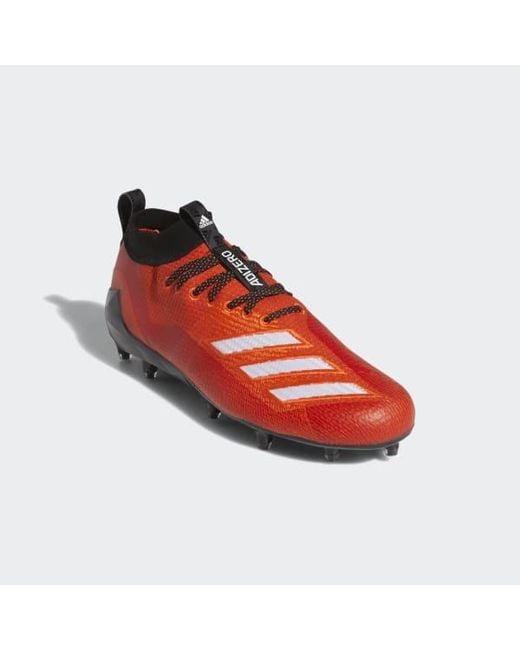 adidas Lace Adizero 8.0 Cleats in Orange for Men - Lyst