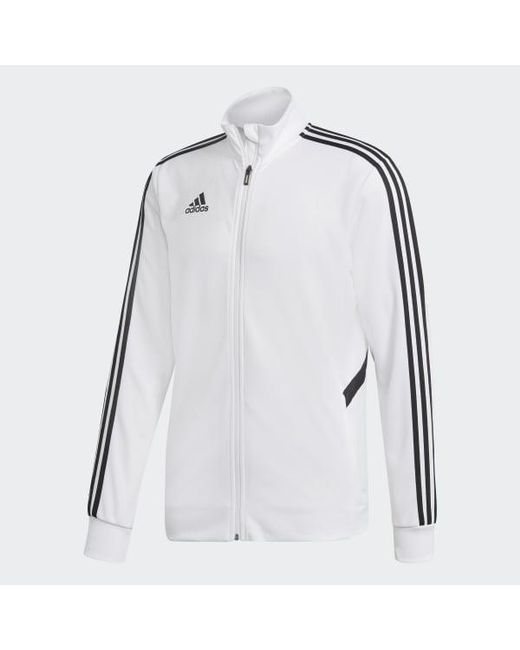 adidas white zip up jacket