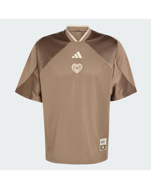 Adidas Brown Marvel Spider- Mesh Jersey for men