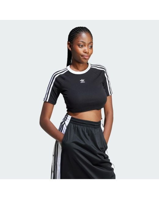 Adidas Black 3-stripes Baby T-shirt