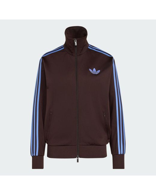 Adidas Brown Firebird Track Top Loose