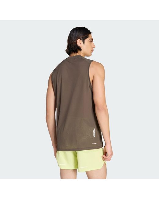Adidas Gray Terrex Xperior Climacool+ Tank Top for men