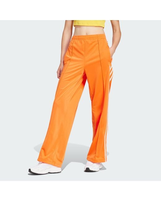 Adidas Orange Firebird Loose Tracksuit Bottoms