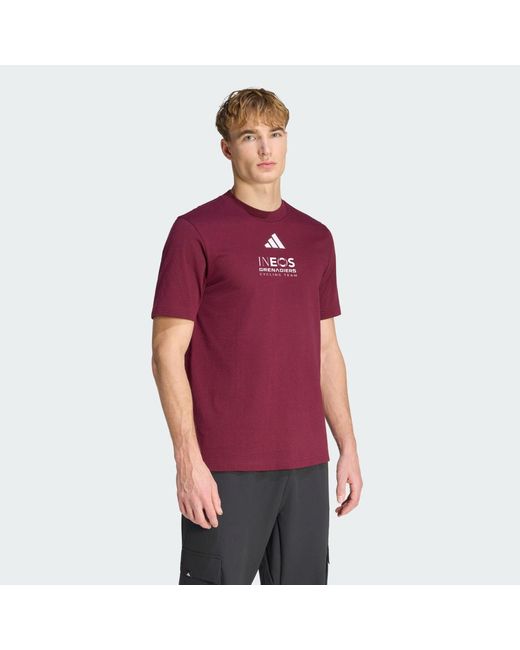 Adidas Red Essentials T-Shirt Ineos Grenadiers for men