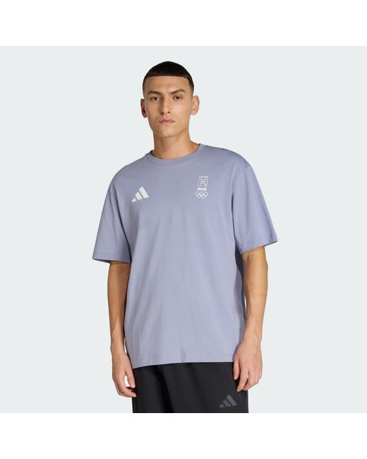 Adidas Blue Poc Milano T-Shirtw for men