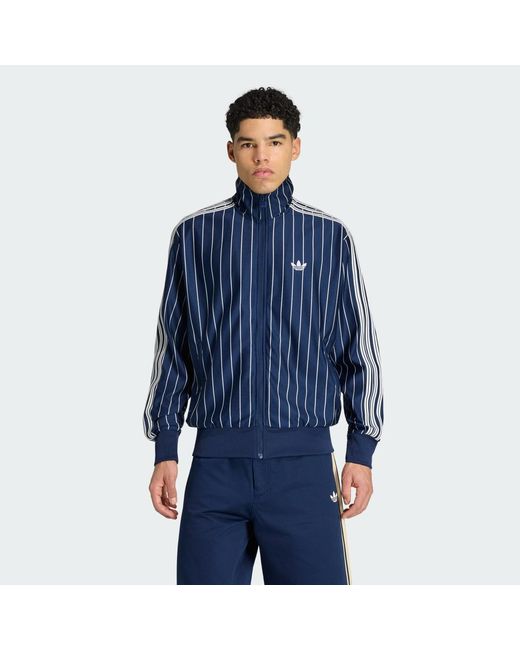 Adidas Blue Firebird Pinstripes Track Top for men