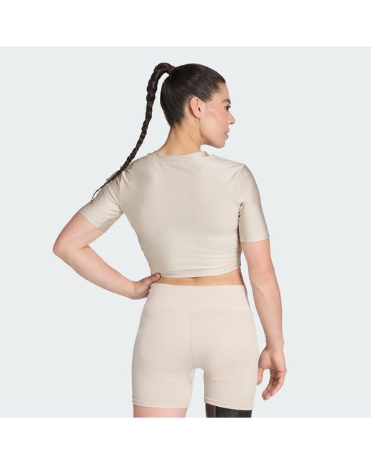 Adidas Natural Workout Essentials Tee Shine