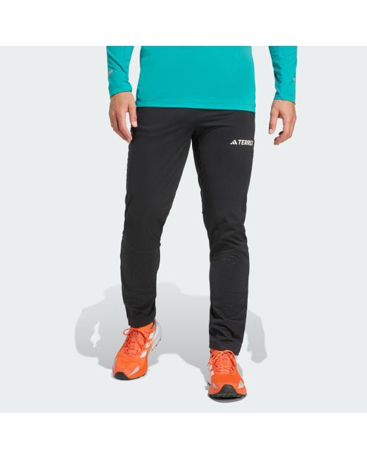Adidas Blue Terrex Xperior Cross-Country Ski Softshell Joggers for men