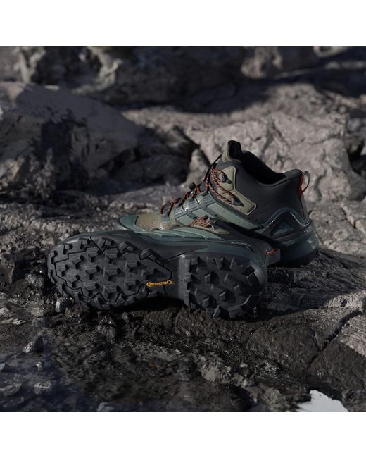 Adidas Green Terrex Skychaser Mid Gore-Tex Hiking Shoes for men