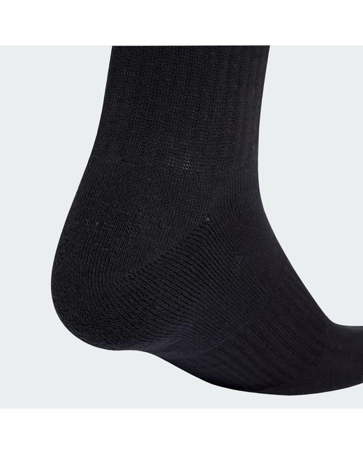 Adidas Black 3-Stripes Cushioned Sportswear Crew Socks 3 Pair Pack