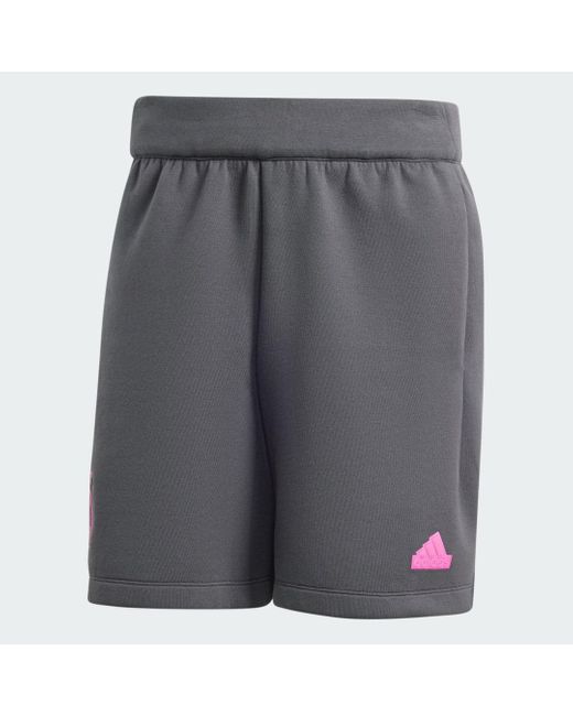 Adidas Gray Germany Travel Shorts for men