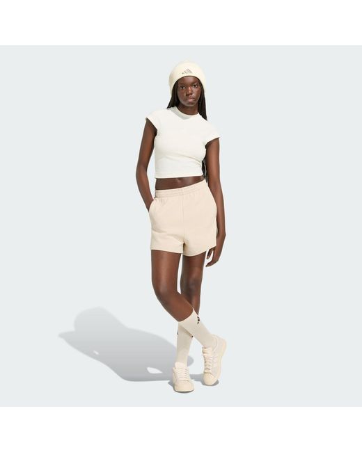 Adidas Natural Kit Small Logo Shorts