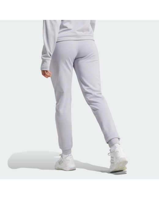 Adidas Gray Aeroready Game And Go Regular Tapered Fleece Pants