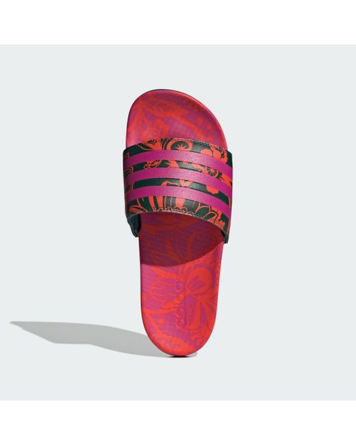 Adidas Red Adilette Comfort Sandals