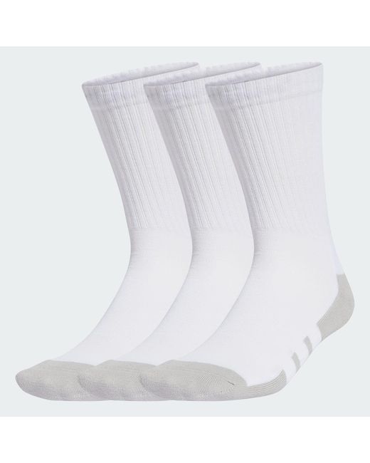 Adidas White Essentials Climacool Crew Socks 3 Pairs