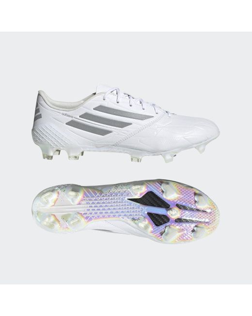 adidas F50 ADIZERO IV Leather FG Fußballschuh in Weiß | Lyst DE
