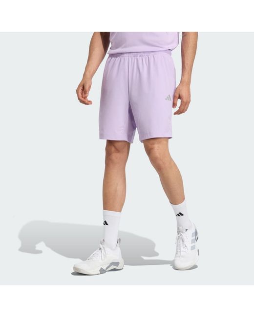 Adidas Purple Tech Apparel Shorts for men