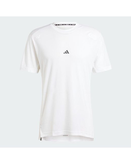 Adidas White Yoga Premium Training Tee for men