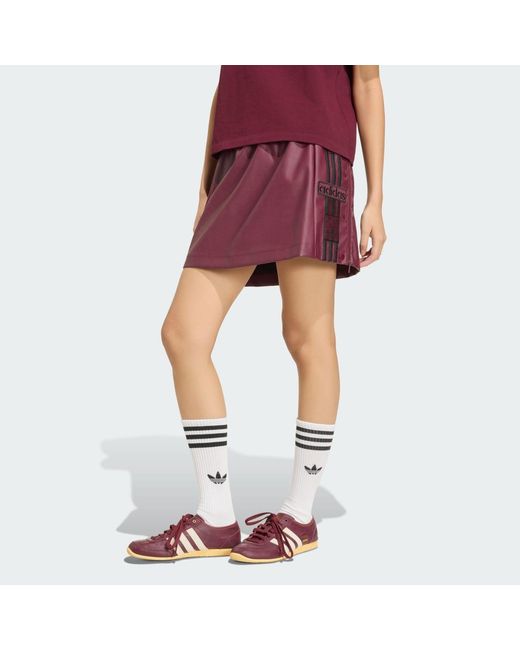 Adidas Purple Pleather Adibreak Skirt