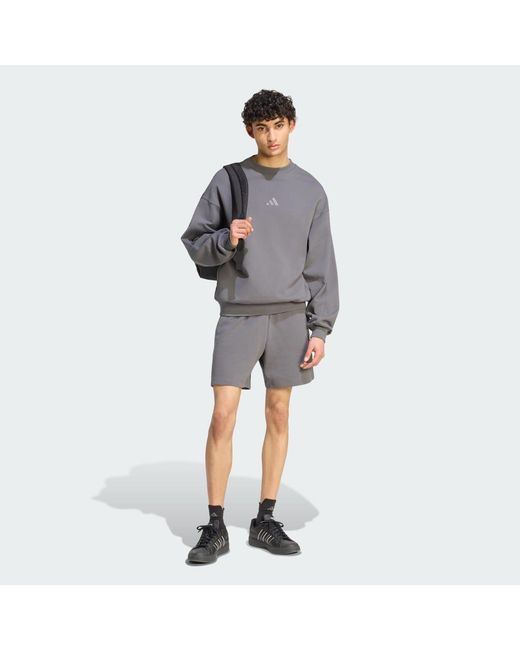 Adidas Gray Kit Small Logo Short for men