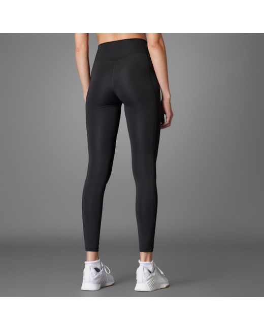 Adidas Black Optimé Heritage Full-Length Leggings