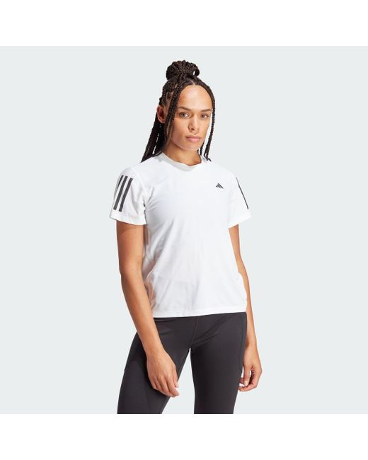Adidas Own The Run T-shirt in het White
