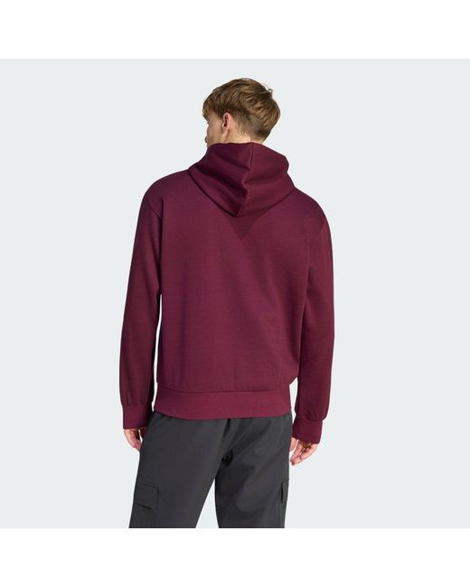 Adidas Purple Essentials Fleece Hoodie Ineos Grenadiers for men