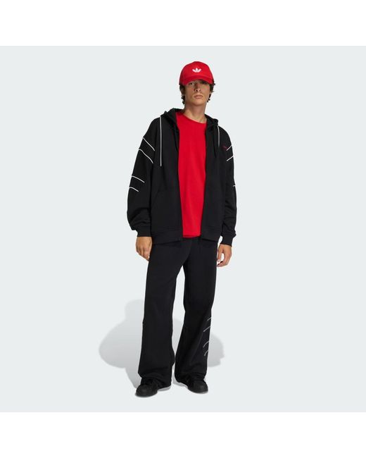 Sudadera Con Capucha Cutline Adidas de hombre de color Black
