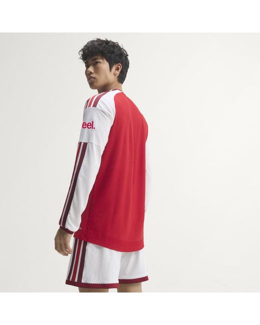 Adidas Red Arsenal Fc 26/27 Home Authentic Long Sleeve Jersey for men