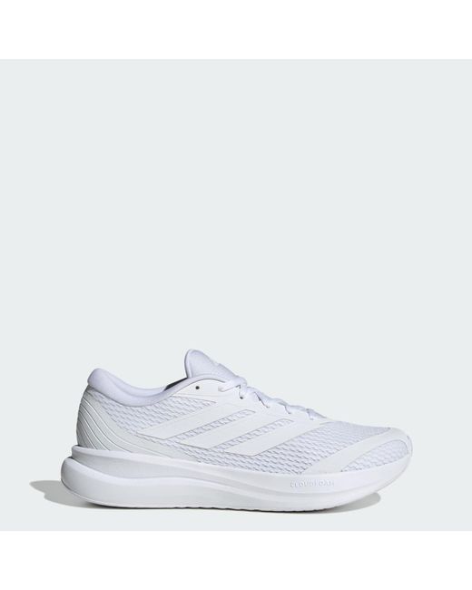 Adidas White Runfalcon 6 Cloudfoam Running Shoes for men