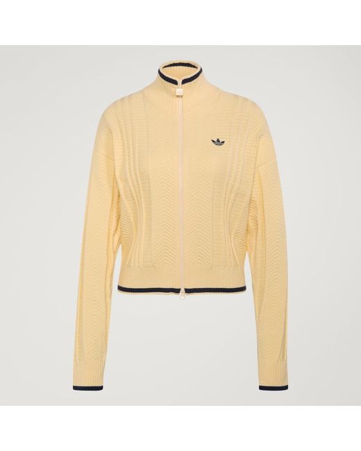 Adidas Blue Cable Knit Firebird Track Top