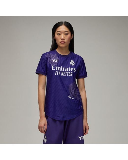 Camiseta cuarta equipación Real Madrid 23/24 Authentic Adidas de color Blue