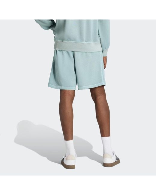 Adidas Blue All Szn French Terry Washed 8 Inch Shorts for men