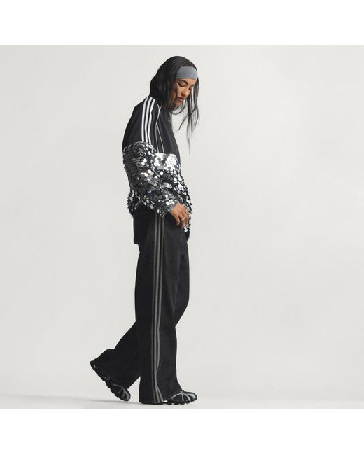 Adidas Black Firebirdtrack Pant Denim