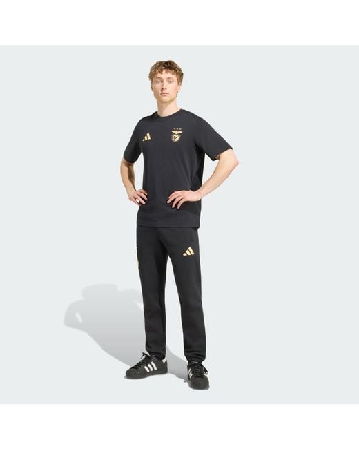 Adidas Black Benfica Lisboa X Vhils Tracksuit Bottoms for men