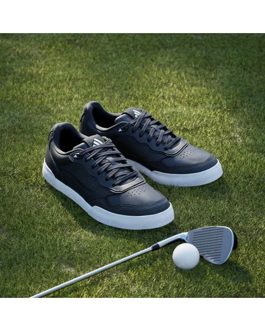 Adidas Black Retrocross 25 Spikeless Golf Shoes for men